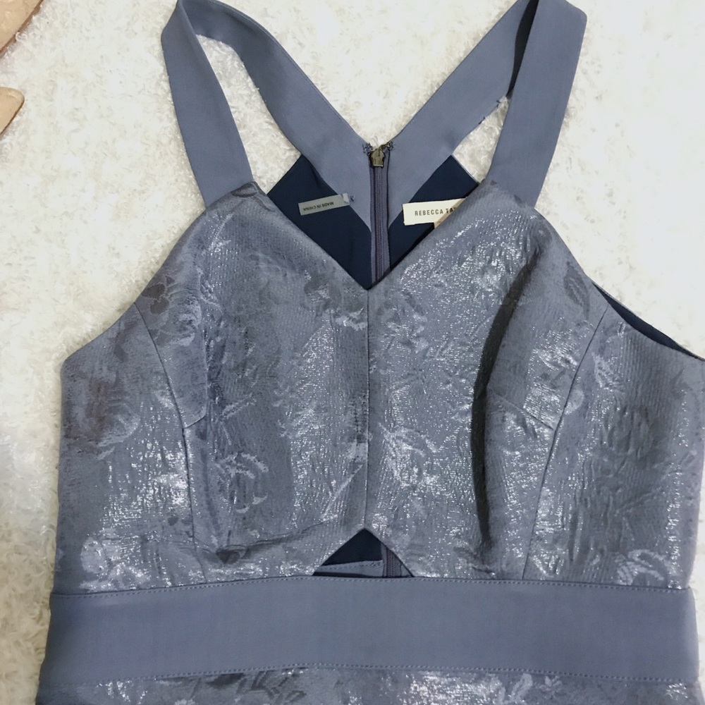Rebecca Taylor Cutout Metallic Dress - Picture 6 of 6